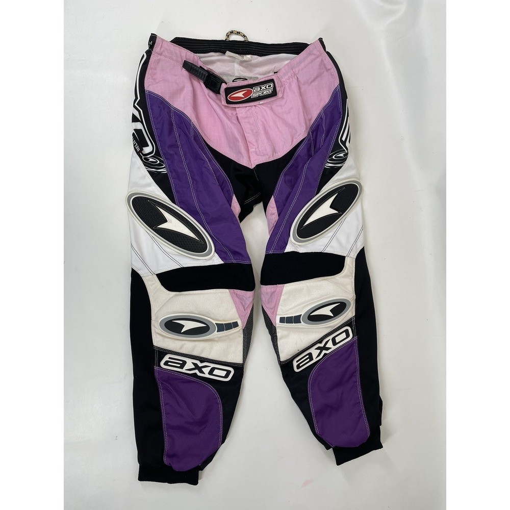 AXO Sport Womens Motocross Racing Pants‎ Size 7/8 Pink & Purple